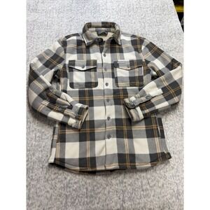 Burlebo Mens Shacket Micro Fiber Fleece Sherpa Lined Shirt Jacket Small NEW